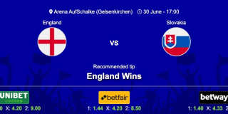 England vs Slovakia