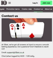 10Bet App Support